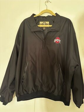 Vintage Ohio State Buckeyes Quarter-Zip Windbreaker - North End Sportswear